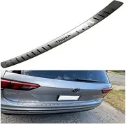 Stainless Steel Rear Bumper Protector Fit for VW Tiguan 2017-2023, Auto Parts Car Tailgate Back Trunk Door Sill Cover Scuff Plate Strip Guard Protection Volkswagen 2022 2021 2020 2019 2018