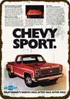 1976 CHEVY SPORT STEPSIDE Pickup Truck VintageLook DECORATIVE REPLICA METAL SIGN