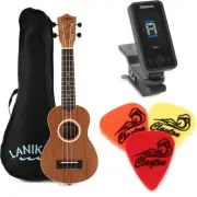 Lanikai LU Series Soprano Ukulele Essentials Bundle