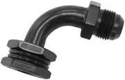 Aeroflow Bulkhead 90 Turbo Drain -10An Male Oil Pan Sump Adapter - AF463-33