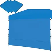 [Senmortar] Canopy SunWall, Sidewall for 10ft x10ft Pop Up Canopy, Instant Tent Gazebos, 3 Pack Sidewalls Only Blue