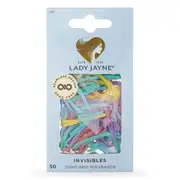 Lady Jayne Pastel Snagless Elastomer Elastics 2.5cm 50 Pack