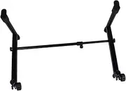 BESPORTBLE Adjustable Keyboard Stand Extension Adapter Dual Tube Electronic Piano Support Bracket Portable Riser for Enhanced Stability Music Studios and Stages