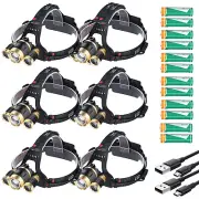 990000LM Super Bright Rechargeable 3x LED Headlamp Flashlight Head Lamp Torch