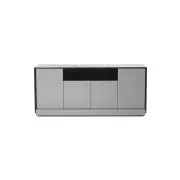 HomeStar Lunar Sideboard Buffet Unit Storage Cabient Spanish Ceramic Marble-Looking - White