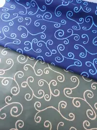 在飛比找Yahoo!奇摩拍賣優惠-布料共和國~日式和風大圖騰 6N帆布 貼襯複合布料  藏藍/
