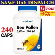 Nutricost Bee Pollen 1500mg 240 Capsules 3 Months Supply AU STOCK !!