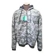 Big Ball Sports Sherpa Lined Jacket Hoodie 3XL Camouflage New With Tags