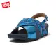 【FitFlop】LULU CRYSTAL FEATHER BACK-STRAP SANDALS 閃耀多色水鑽後帶涼鞋-女(海洋藍)