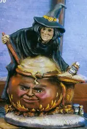 Ceramic Bisque ~~Ready to Paint~~~ Old Witch with Cauldron