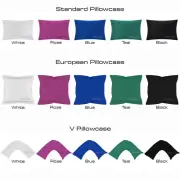 100% Cotton Standard , European or V / Tri / Boomerang Pillowcase pillow case