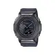 【CASIO 卡西歐】卡西歐 G-SHOCK 八角金屬殼雙顯手錶(黑灰 GM-S2100B-8A)