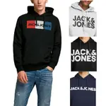 代購北歐 JACK & JONES 基本款 多色 刷毛 時尚  帽T 連帽運動衫 CORP LOGO HOODIE