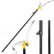 Multifunction Telescopic Tree Pruner 1.8-2.9 m Extendable Pole Saw Alloy Steel Branch Long Reach Pole Pruning Saw for Sawing and Shearing