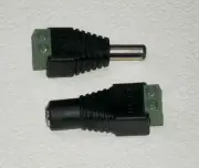 ADAPTERS MALE & FEMALE LED SSL LIGHTING 2.1 X 5.5 BARREL TO TERMINAL BLOCK