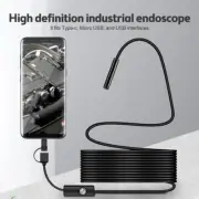 6 LEDs USB Snake Endoscope Borescope Inspection Camera Scope For Android Type C