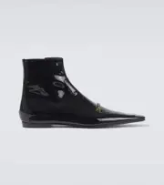 [Saint Laurent] Saint Laurent Milton patent leather boots AU 9 black