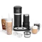 Mr. Coffee 22 oz 4-in-1 Maker Black Single-Serve Latte Iced and