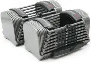 POWERBLOCK SPORT 50 ADJUSTABLE DUMBBELL SET, 50 LBS PER HAND, 2PC - BLACK/GRAY