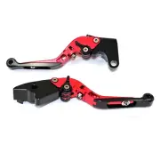 RED Adjustable CNC Folding Brake & Clutch Lever -KAWASAKI NINJA 250R 2008-2012