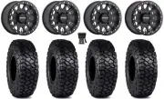 Method 401 Bdlk 15" Wheels Bk 5+1 30" Intersect Tires Ranger XP 9/1K