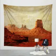 Photo Tapestry Monument Valley Fabric Art Print Wall Hanging - Southwest, Utah,
