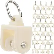 SHINEOFI 50pcs Curtain Track Glider Sliding Wheel Fittings for Smooth Operation Offices Restaurants Bedrooms and Closets Easy to Use Durable and Elegant Design