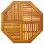 vidaXL Table Top 90x90x2.2 cm Octagonal Solid Wood Acacia