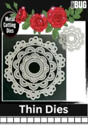 CRAFTBUG DIES CUT EMBOSS & STENCIL THIN DIES ~SWIRL SCALLOP CIRCLE E331-B14