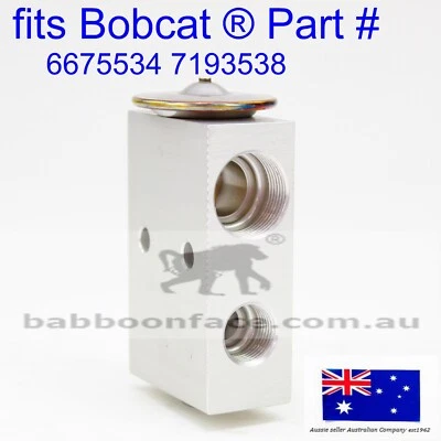 fits Bobcat Aircon TX Expansion Valve Block 6675537 7193538 337 341 430 435 E26