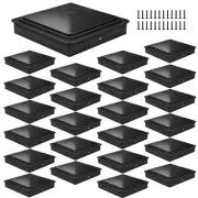 24Pack 7x7CM Fence Post CapsDeck Post Plastic Caps with ScrewsProtect Wooden ...