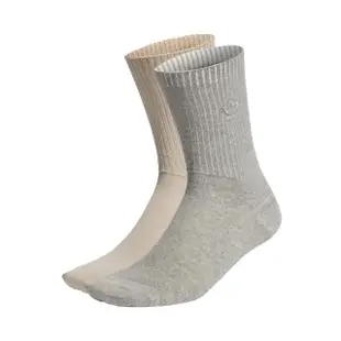 【adidas 愛迪達】CREW SOCK 2PP 兩雙 運動襪 休閒襪 中筒襪 男女 - IS1628