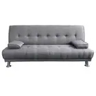 Sarantino Manhattan Sofa Bed Lounge Couch Futon Furniture Home Light Grey Linen