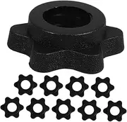 JECOMPRIS Fitness Barbell Hex Nut Clips 25mm Collars for Dumbbell Weight Lifting Collars Home Gym Exercise Equipment Accessories