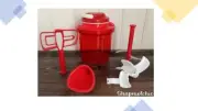 Tupperware Supersonic Large Food Chopper Dice Onions Garlic Red Old Style New