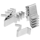 10 Pcs File Cabinet Accessories Metal Cupboard Shelf Clips Brackets