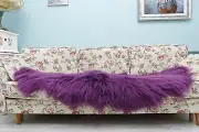 Double Real Sheepskin Bedspread Carpet Winter Home Decor Real Fur Wool Blanket