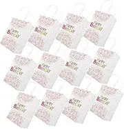GAROZATION 12pcs Cartoon Design Birthday present Bags Candy Pouches for Party Favors Showers Cute Goodie Bags for Treats Decorations