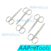 5 Eyebrow Mustache Nose Hair Scissors 3.5" Baby Hair Trimming Safe Round Tips
