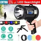 Rechargeable LED Searchlight Handheld 400000Lm Spotlight Flashlight Side Light