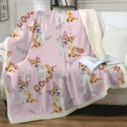Cool Good Corgi Dog Throw Blanket