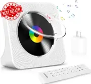 Portable CD Player with Bluetooth, Home CD Player with LED Screen, USB Port, FM