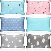 6 Pack 6 Pack Mini Pillows for Kids, Daycare, Travel, Nap, Small Soft Breathable Machine Washable Sleeping Pillows for Pet Dog