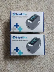 Mediobio Finger Tip Pulse Oximeter Oxygen Saturation Monitor x 2