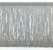 TRIMPLACE Gray 6" Chainette Fringe - 3 Yards