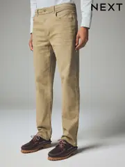 Light Stone Straight Fit Soft Touch Coloured Stretch Jeans (B33590) | $34