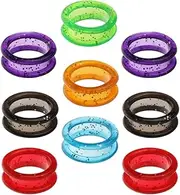 9pcs Silicone Scissor Finger Rings Grip Inserts for Pet Grooming Non Slip and Comfortable Hairdressing Tool