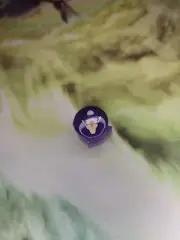 Custom Resin A Button Gamecube Controller Waluigi
