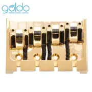 NEW Goldo HWG4 Deluxe 4D Bass Bridge 4 String BRASS Baseplate - GOLD