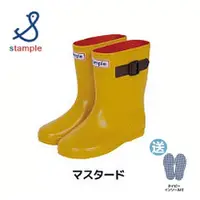 在飛比找PChome24h購物優惠-日本製 stample扣帶式兒童雨鞋71970-黃色